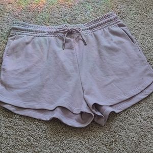 H&M Light Pink/Purple Lounge Sweat Shorts